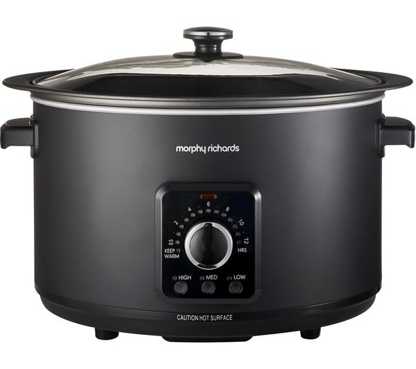 Black Morphy Richards slow cooker- small kitchen appliances
